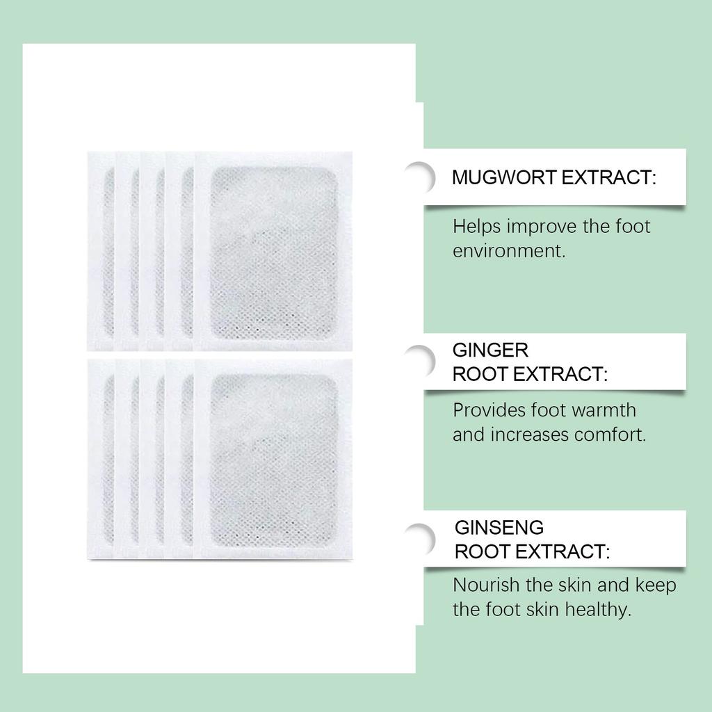 100% Merbal & Gentle Ingredient Detox Foot Pads mt(1 BOX = 20 PATCHES-BUY 1 GET 3 FREE)
