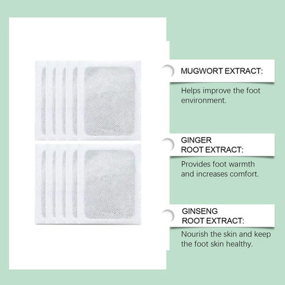 100% Merbal & Gentle Ingredient Detox Foot Pads mt(1 BOX = 20 PATCHES-BUY 1 GET 3 FREE)